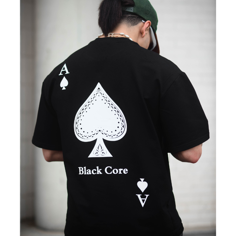 Black core oversized T-SHIRT