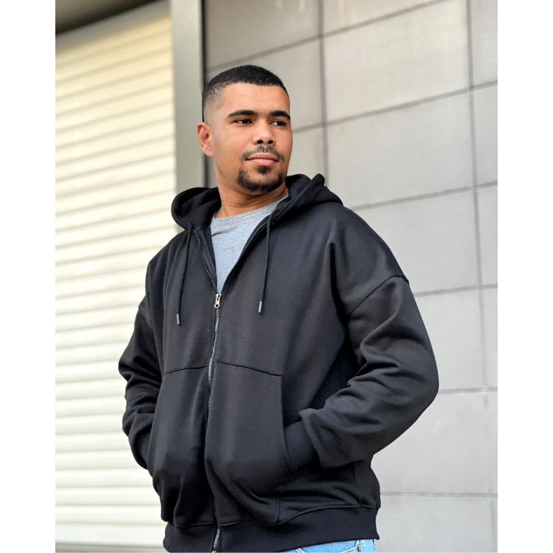 ZIP hoodie oversize