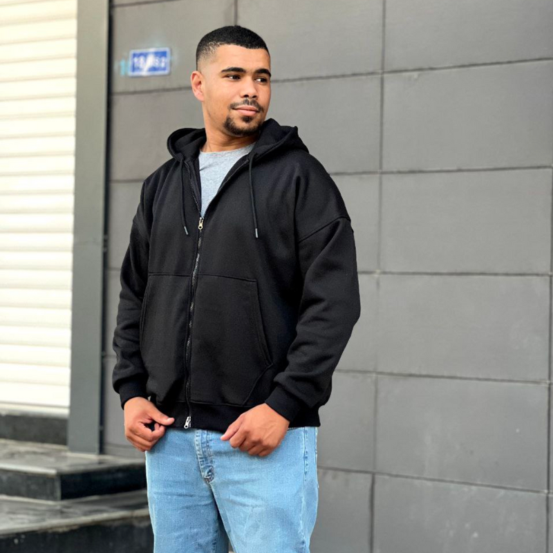 ZIP hoodie oversize