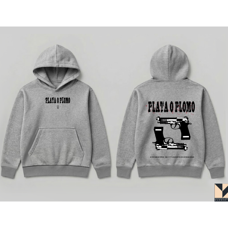 hoodie plata o plomo